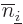 $\overline{n}_{\underline i}$
