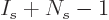 $I_s+N_s-1$
