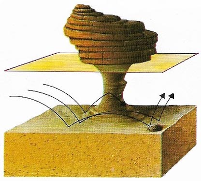 Rock pedestal