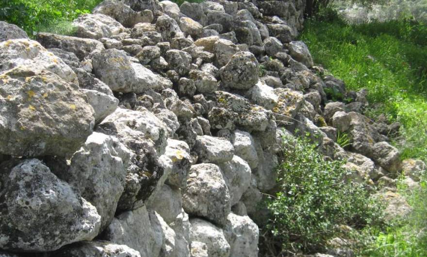 אלבום תמונות: הגדר המערבית של המתחם המגודר בחורבת שר